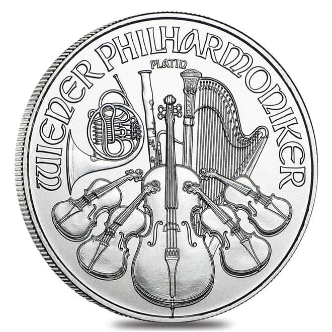 2018 1 oz Austrian Platinum Philharmonic Coin BU