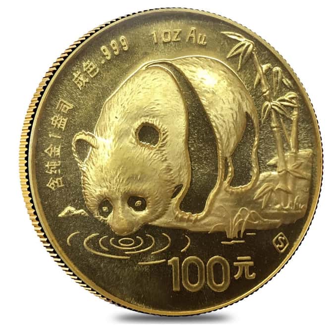 1987 S 1 oz Gold China Panda 100 Yuan Coin (Sealed)