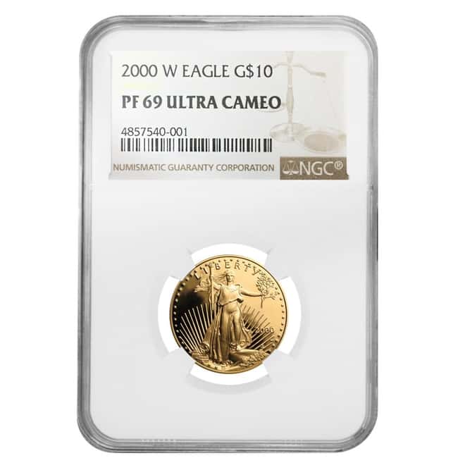 2000 W 1/4 oz $10 Proof Gold American Eagle NGC PF 69 UCAM