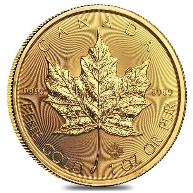 2020 1 oz Canadian Gold Maple Leaf $50 Coin .9999 Fine BU