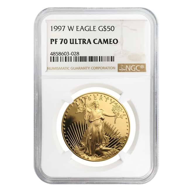 1997 W 1 oz $50 Proof Gold American Eagle NGC PF 70 UCAM