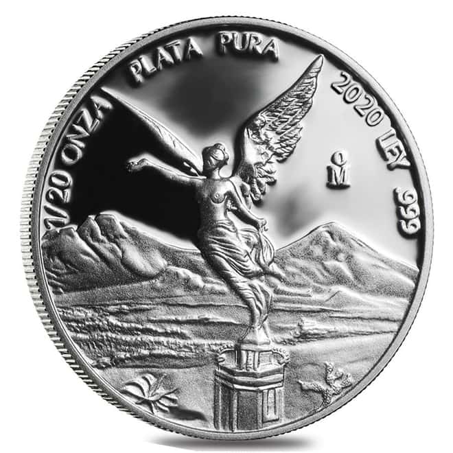 2020 1/20 oz Mexican Silver Libertad Coin .999 Fine Proof (In Cap)