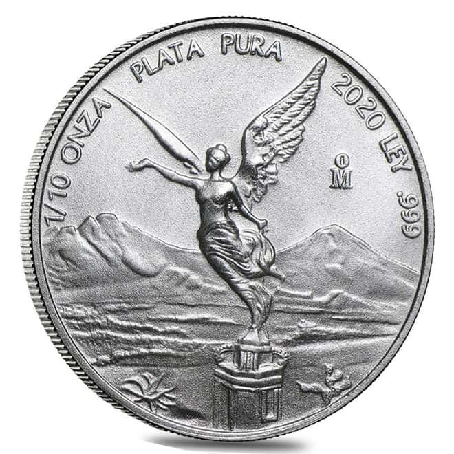 2020 1/10 oz Mexican Silver Libertad Coin .999 Fine BU 