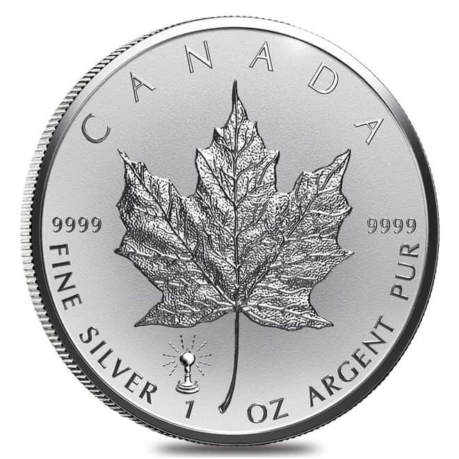 2018 1 oz Silver Canadian Maple Leaf Light Bulb Privy Reverse Proof .9999 Fine $5 Coin BU