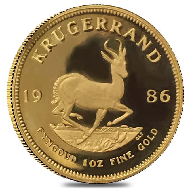 1986 South Africa 1 oz Proof Gold Krugerrand