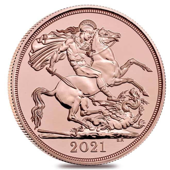 2021 Great Britain Gold Double Sovereign BU