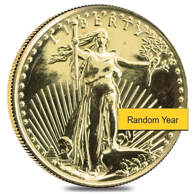 1/10 oz Proof Gold American Eagle Scruffy (Random Year)