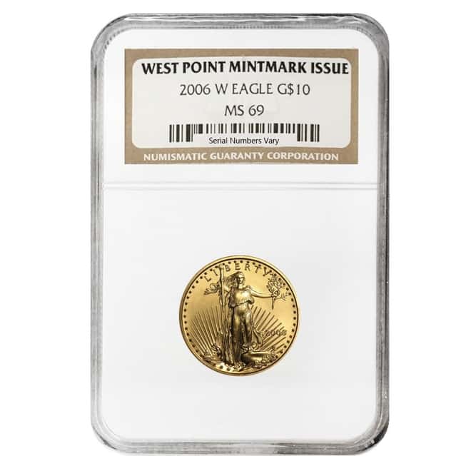2006 W 1/4 oz $10 Burnished Gold American Eagle NGC MS 69