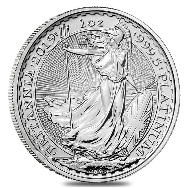 2019 Great Britain 1 oz Platinum Britannia Coin .9995 Fine BU