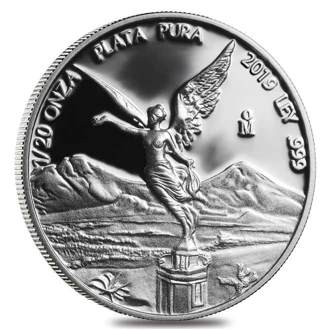 2019 1/20 oz Mexican Silver Libertad Coin .999 Fine Proof (In Cap)