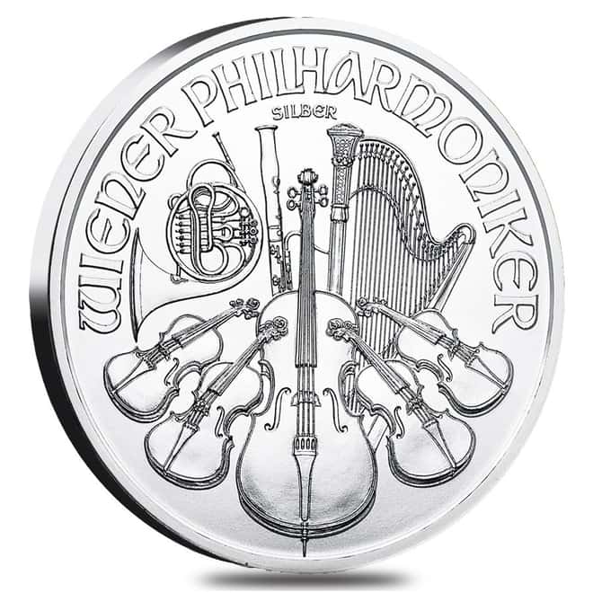 Roll of 20 - 2020 1 oz Austrian Silver Philharmonic Coin BU (Lot, Tube of 20)