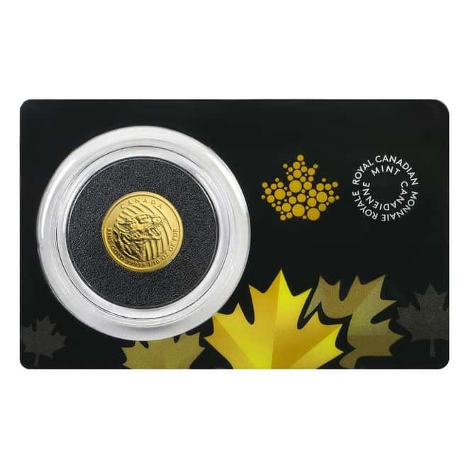 2016 1/10 oz Canadian Gold Growling Cougar - Call of the Wild $20 .99999 Fine Gold (In Assay)