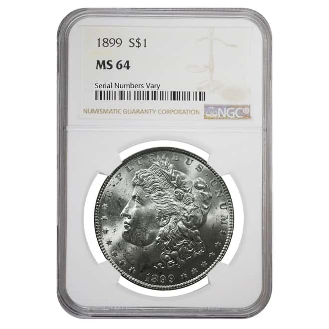 1899 Silver Morgan Dollar NGC MS 64