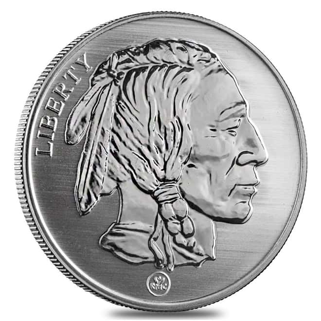 Buffalo Design Reverse Proof Republic Metals 1 oz. .999 Fine Silver Round (RMC)