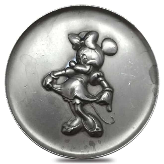 The Magic of Disney Minnie Mouse 2.33 oz Sterling Silver .925 High Relief Rare Medal