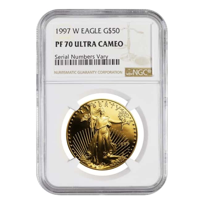 1987 W 1 oz $50 Gold American Eagle NGC PF 65 Ultra Cameo