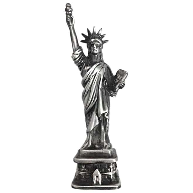 6 oz Statue of Liberty Cast Silver Bullion Exchanges .925 Silver Sterling (Antiqued)