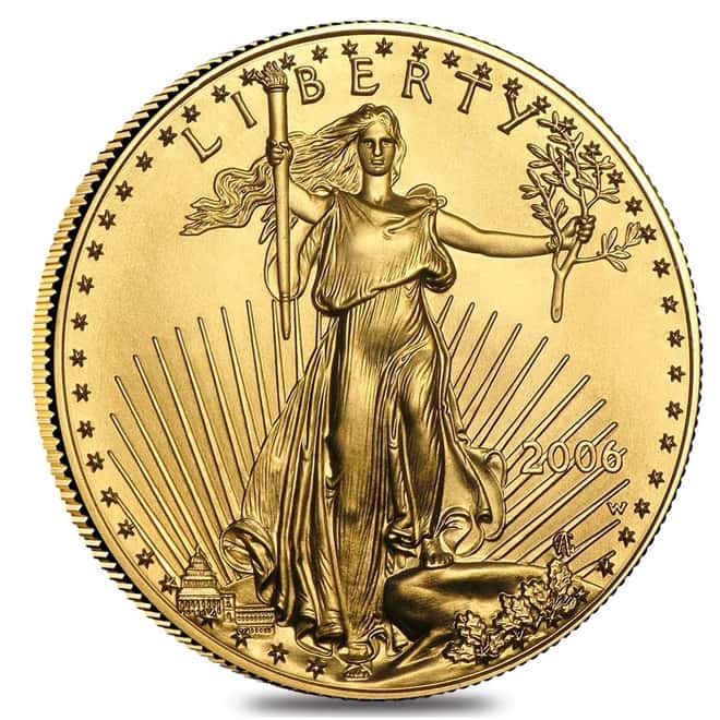 2006 W 1 oz $50 Burnished Gold American Eagle (w/Box & COA)