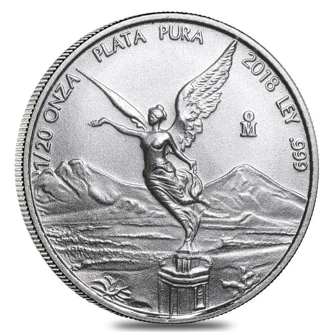 2018 1/20 oz Mexican Silver Libertad Coin .999 Fine BU