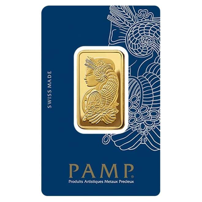 2 Tolas Gold Bar PAMP Suisse Lady Fortuna Veriscan .9999 Fine (In Assay)