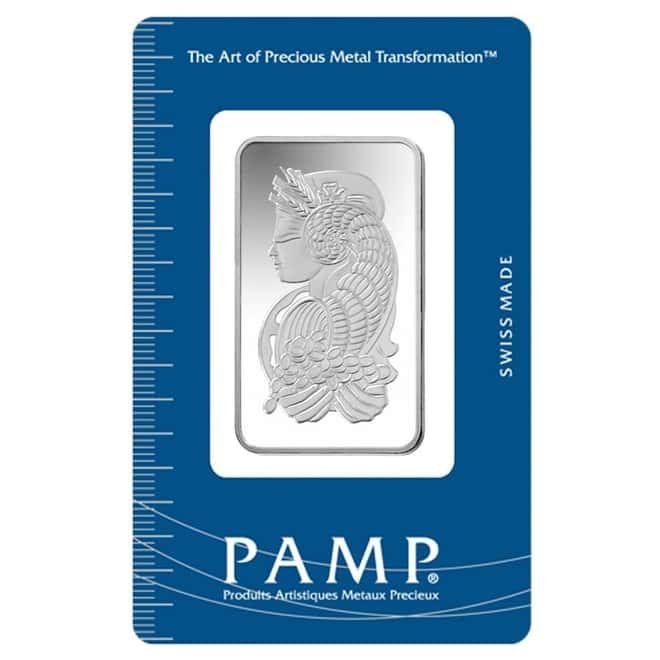 20 Gram PAMP Suisse Lady Fortuna Silver Bar .999 Fine (In Assay)