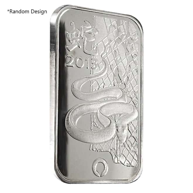 1 oz Rand Refinery Silver Bar .999 Fine Random Design