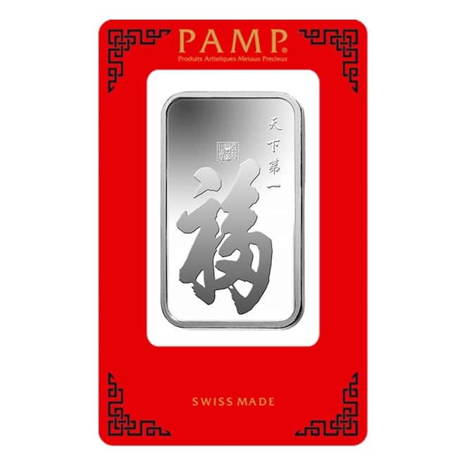 1 oz PAMP Suisse True Happiness Silver Bar (In Assay)
