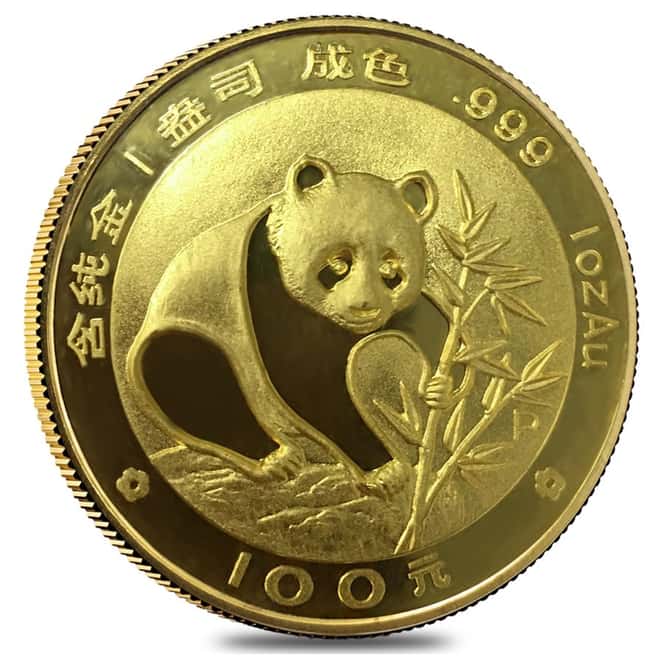 1988 P 1 oz Chinese Proof Gold Panda 100 Yuan (Sealed)