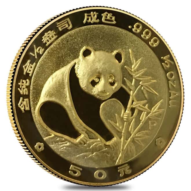 1988 P 1/2 oz Chinese Proof Gold Panda 50 Yuan (Sealed) 