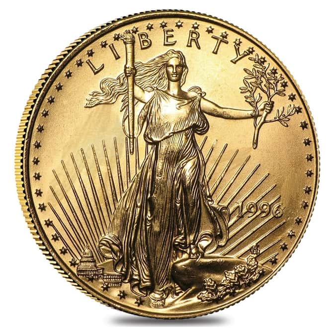 1996 1/2 oz Gold American Eagle (Abrasions)