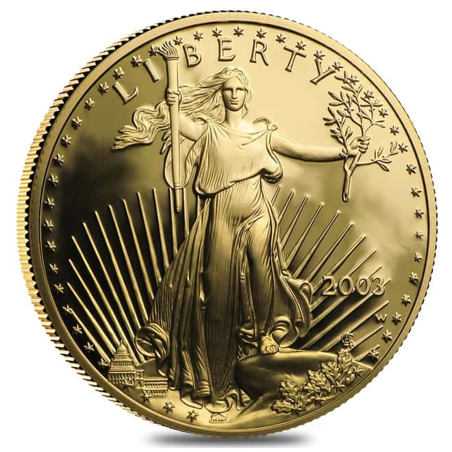 2003-W 1 oz $50 Proof Gold American Eagle (w/Box & COA)