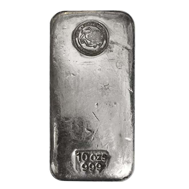 10 oz Australia Perth Mint Silver Bar .999 Fine