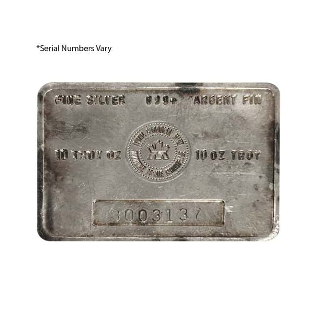 10 oz Royal Canadian Mint (RCM) .999+ Fine Silver Vintage Bar