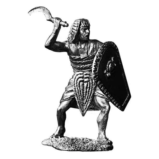 2 oz Silver Egyptian Khopesh Warrior  .925 Silver Sterling - Art of War Series (Antiqued)