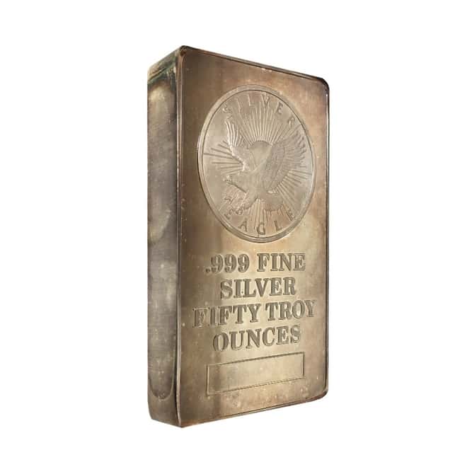 50 oz Sunshine Mint Silver Bar .999 Fine (Pressed)
