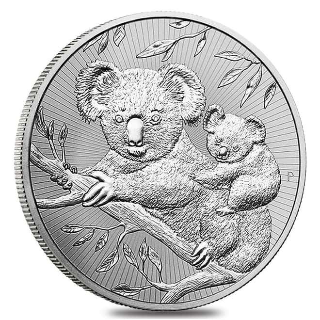 2018 2 oz Silver Australian Piedfort Koala Perth Mint .9999 Fine BU Next Generation Series