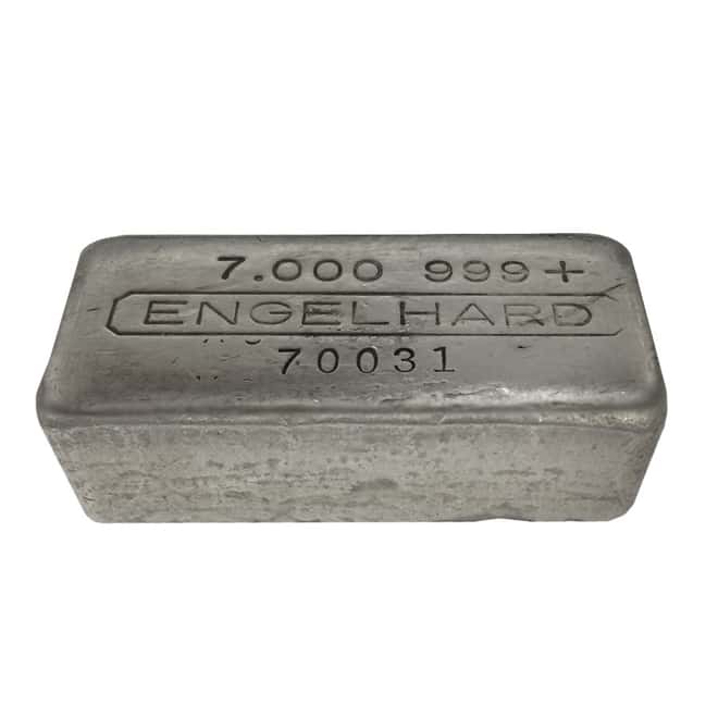 7 oz Engelhard Cast Finish Silver Bar .999+ Fine (RARE) 