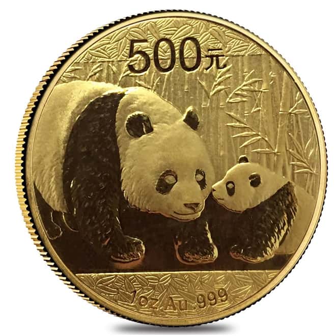 2011 1 oz Chinese Gold Panda 500 Yuan BU (Sealed)