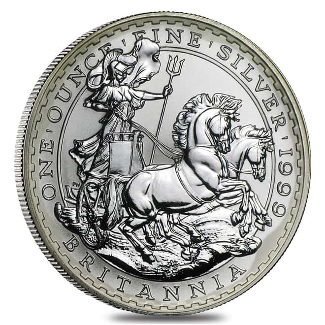 1999 Great Britain 1 oz Silver Britannia Coin .958 Fine BU