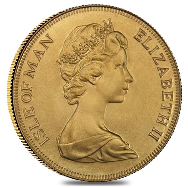Isle of Man Gold Half Sovereign BU (Random Year, 1973-1982)