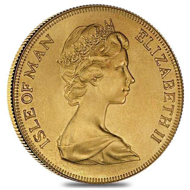 Isle of Man Gold Sovereign BU (Random Year, 1973-1982)