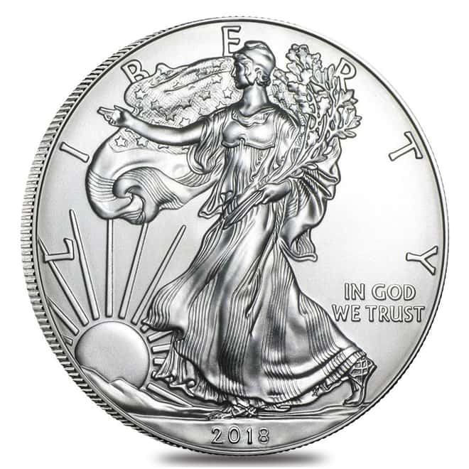 2018 1 oz Silver American Eagle $1 Coin BU