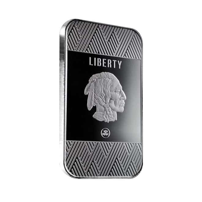 1 oz Republic Metals (RMC) Silver Buffalo Bar .999 Fine