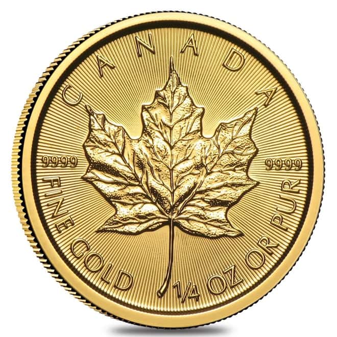 2019 1/4 oz Canadian Gold Maple Leaf $10 Coin .9999 Fine BU (Sealed)