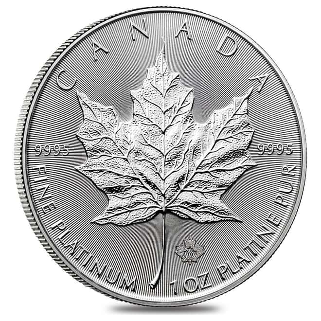 2019 1 oz Platinum Canadian Maple Leaf $50 Coin .9995 Fine BU
