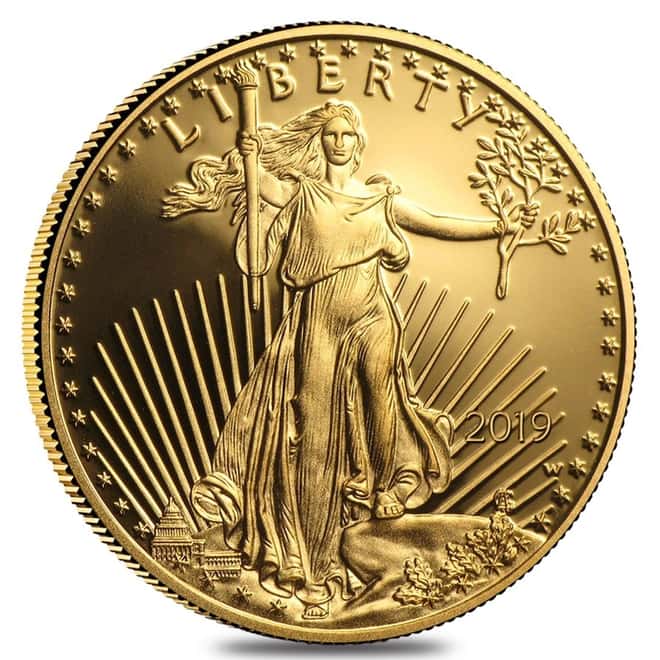 2019-W 1/4 oz $10 Proof Gold American Eagle (w/Box & COA)