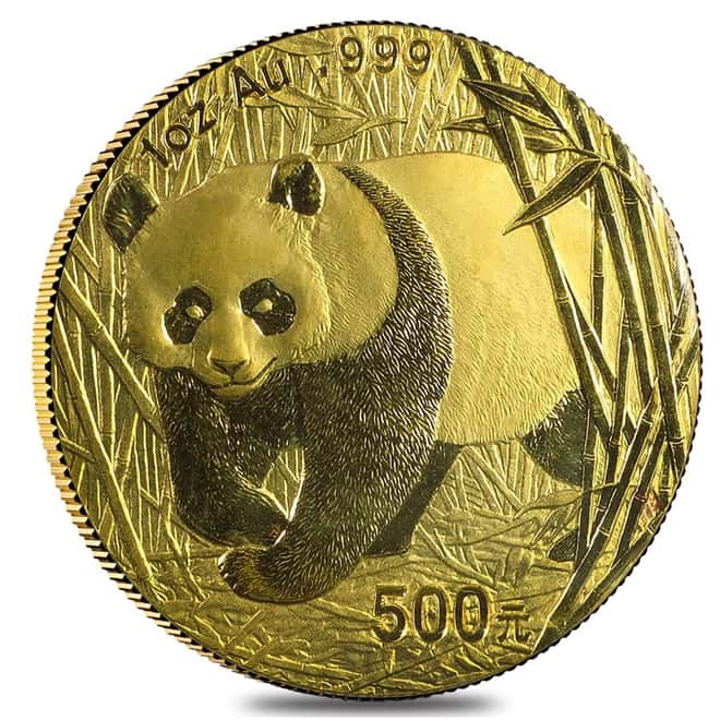 2002 1 oz Chinese Gold Panda 500 Yuan .999 Fine BU (Sealed)