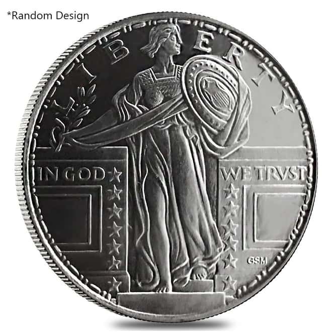 1/4 oz Silver Generic Rounds .999 Fine