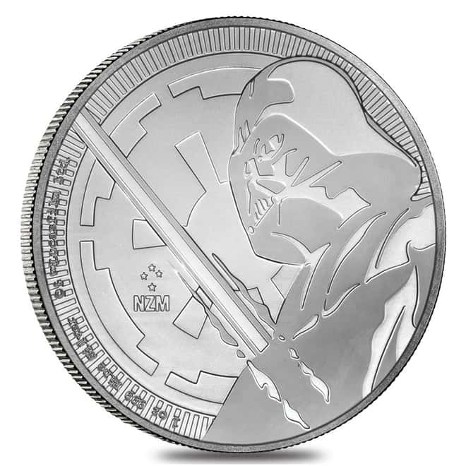 2018 1 oz Niue Silver $2 Star Wars Darth Vader BU