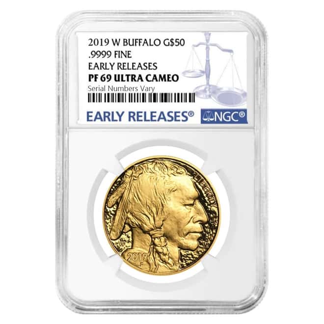 2019-W 1 oz $50 Proof Gold American Buffalo NGC PF 69 Early Releases 